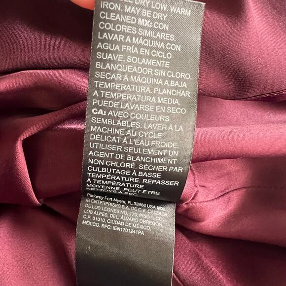 White House Black Market Burgandy Sheath Dress, US8 - Picture 4 of 6